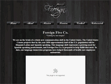 Tablet Screenshot of foreignfive.com